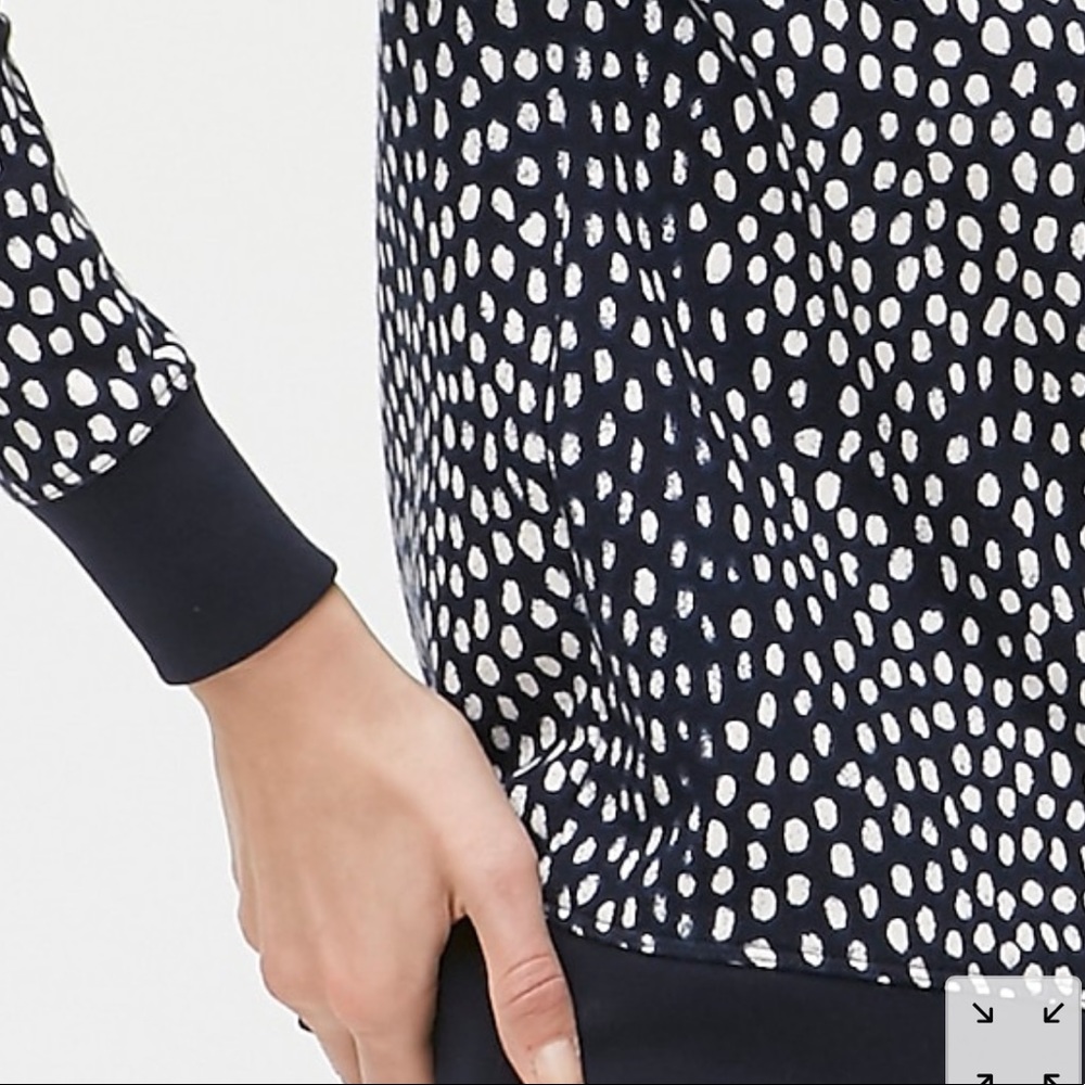 J. Crew Polk Dots Printed Crewneck sweatshirt - Picture 7 of 7